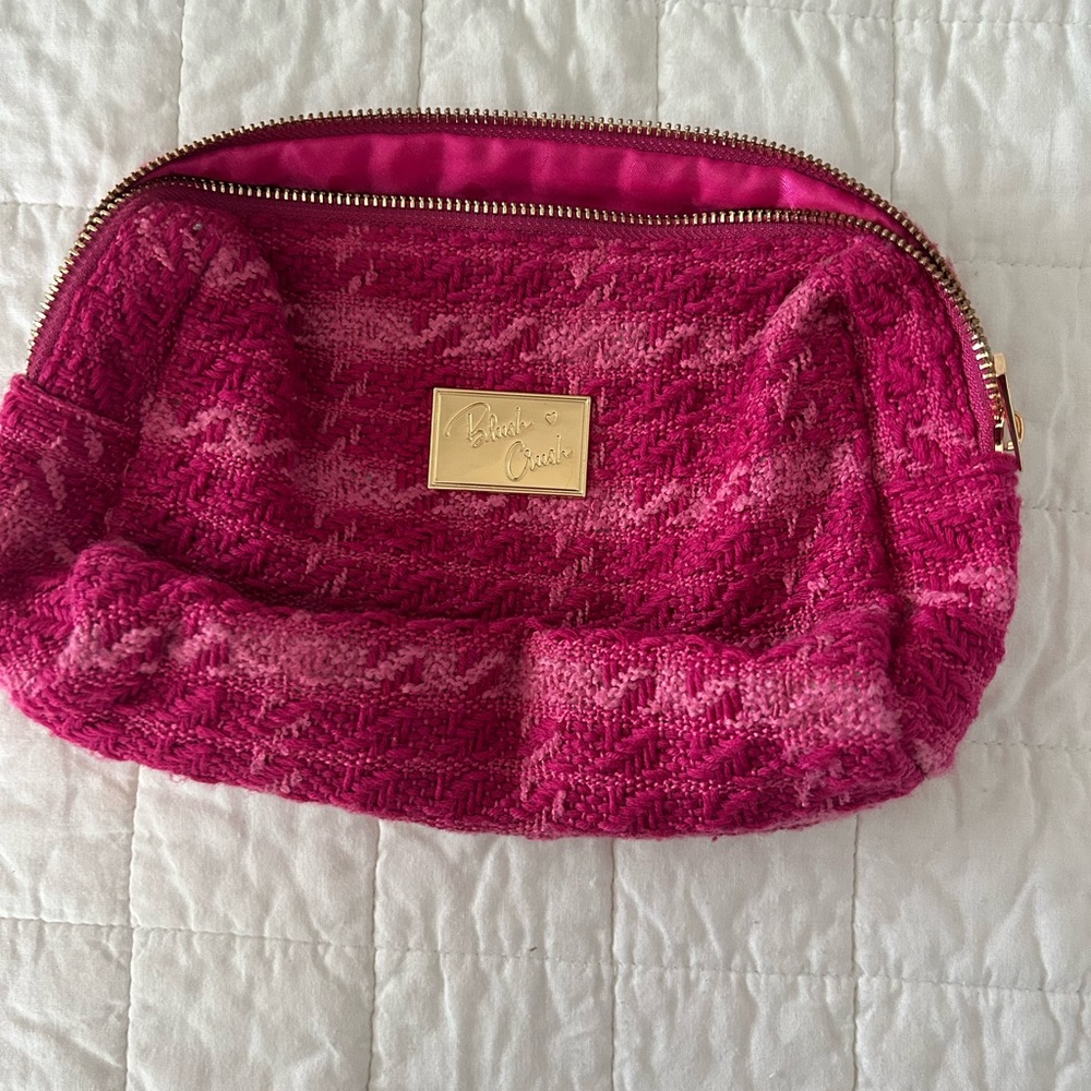 Barbie Pink Cosmetic Bag with Gold Accents